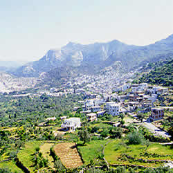 naxos interior is green as opposed to mykonos