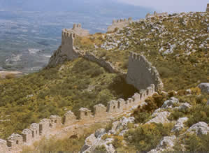 view from the walls of acfrocorinth