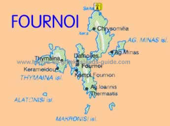 map greek island fournoi