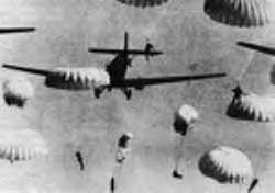 German paratroopers suffered heavy losses in the first ever airborne invasion