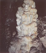 Stalagmite from Zeus cavern