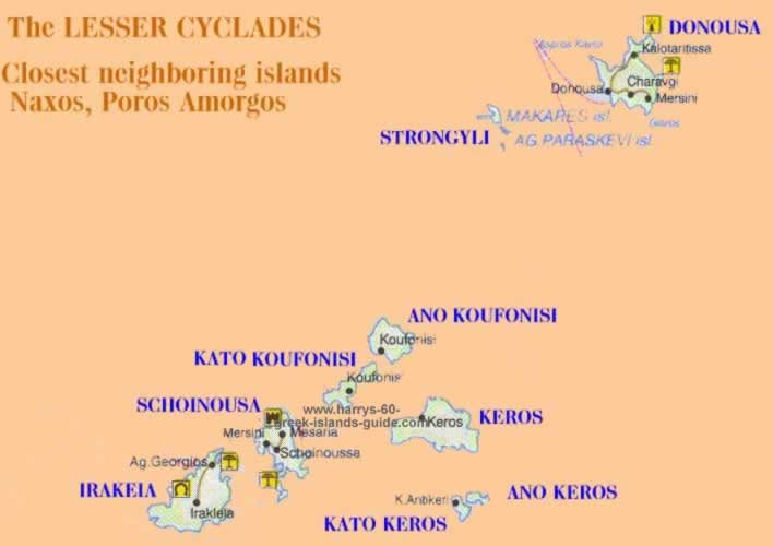 Greek islands lesser cyclades
