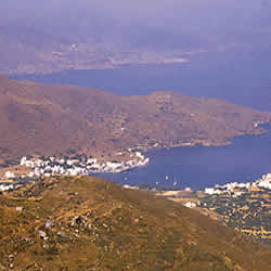 a coastal view of amorgos greek island