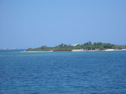 approaching the island