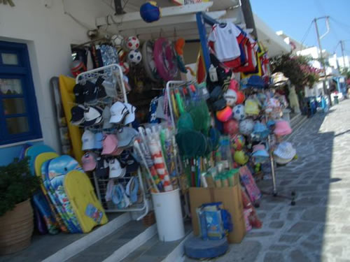 the town or anti-paros various scenes