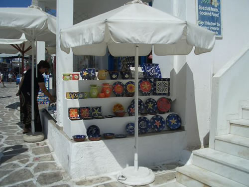 the town or anti-paros various scenes