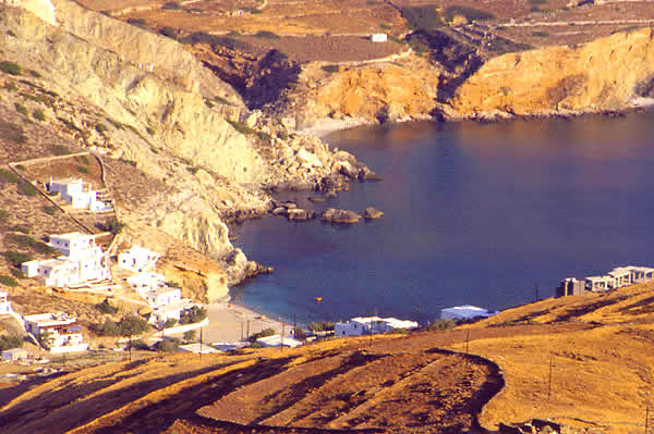view of the bay from hillside