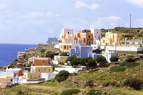 a view of the town of Ios island