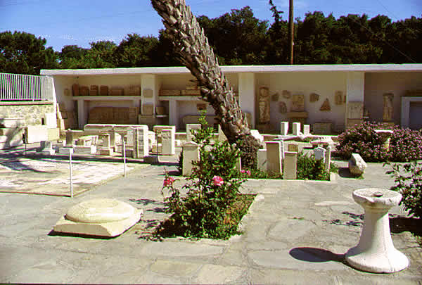 museum courtyard detrius