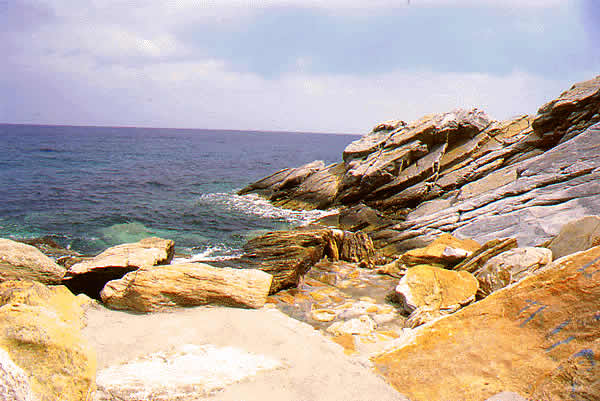 rocks by the shore