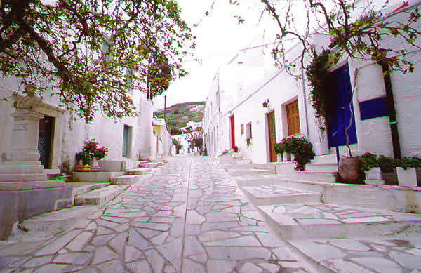 main street of village