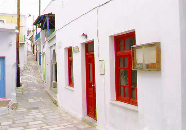 main street of village