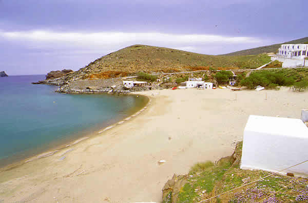 a nice sandy beach is rare on Tinos