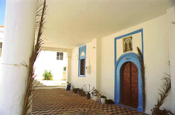 church monastery courtyard
