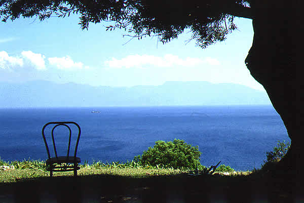 a chair with a view