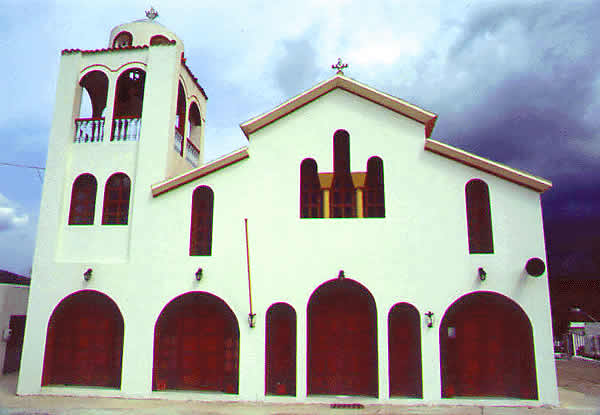 a typical Greek Orthodox church