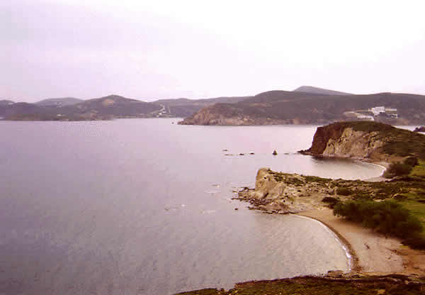 jagged coast of island