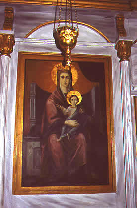 icon Christ and virgin