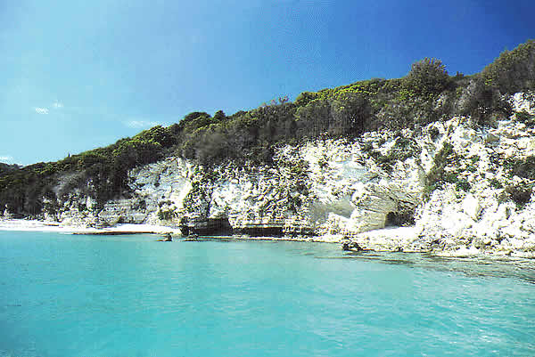 nice beach and typical rocky coast