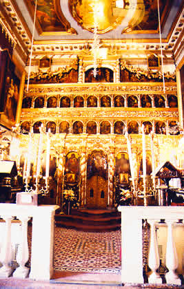 interior of aghios spyridon church