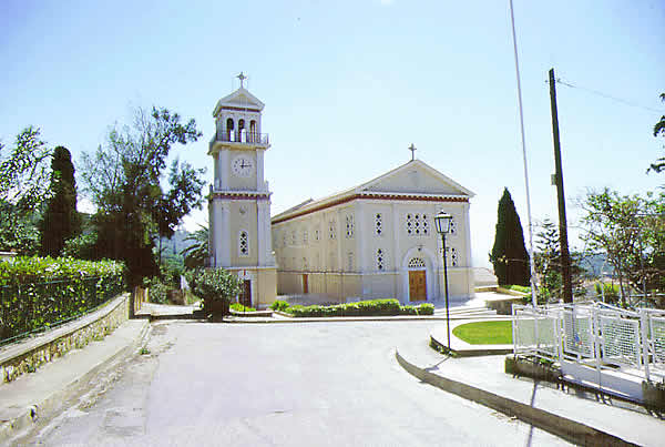 road with church