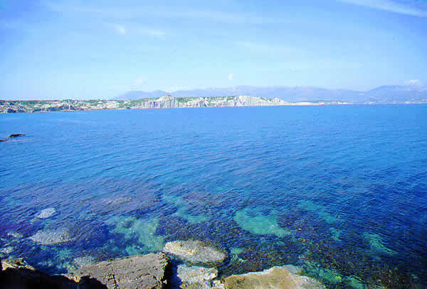 view across bay
