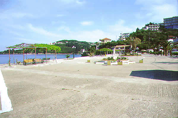 wide open park on water