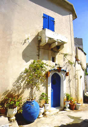 blue trim on house