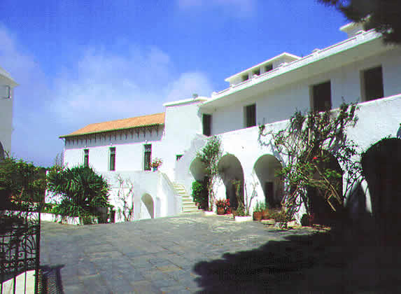 monastery courtyard