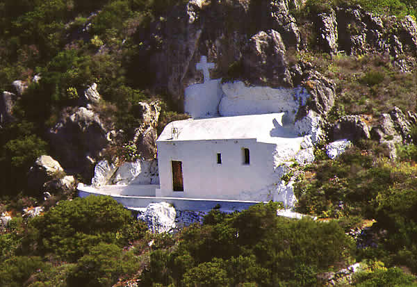 chaple on cliff face