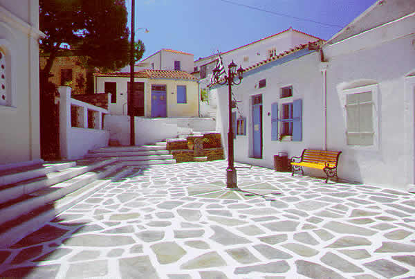 the local village street