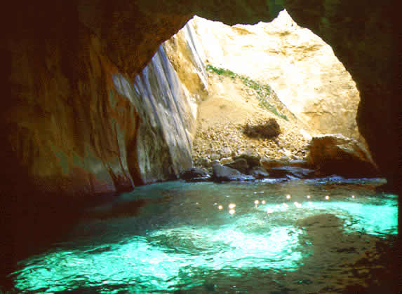 the sea caves