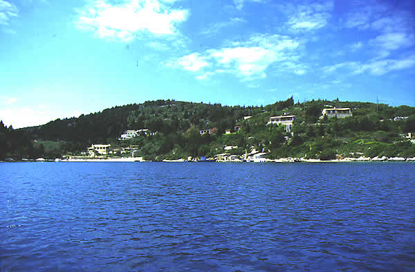 shore with houses