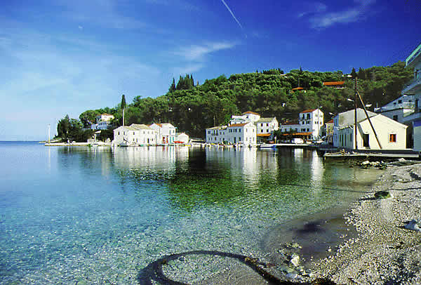 a nice view of the village shore