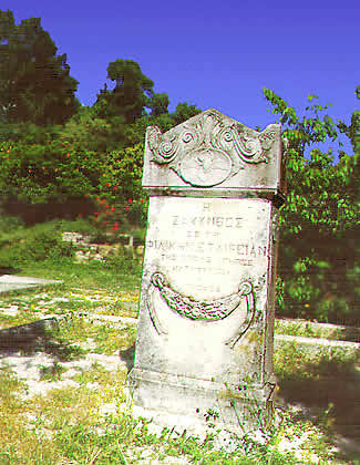 statesmans grave stone in cemetery