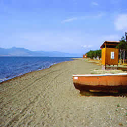 long sandy beach