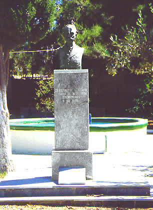 memorial to famous patron