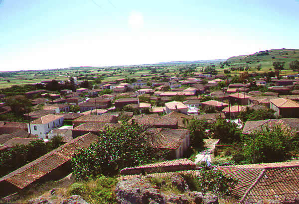 the village from above
