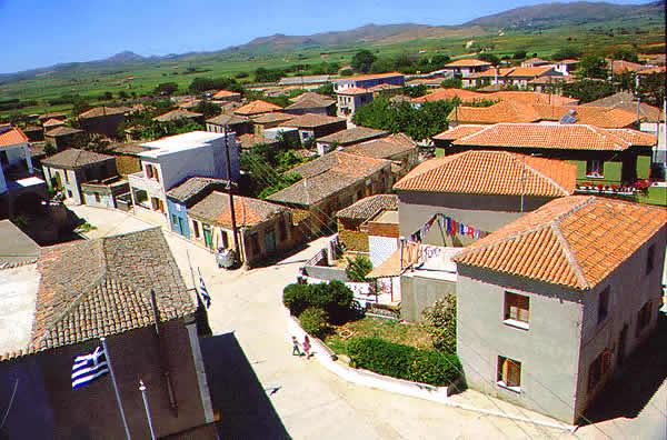 the village from above