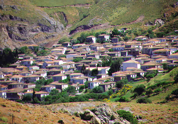 the village from above
