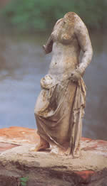  a forlorn statue