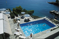 the pool